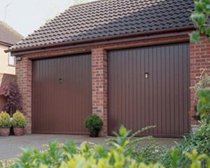 Brown Double Garage Doors