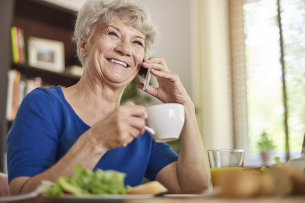 Woman on a phone