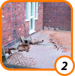 Removing any existing obstructions