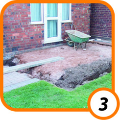 Digging out footings